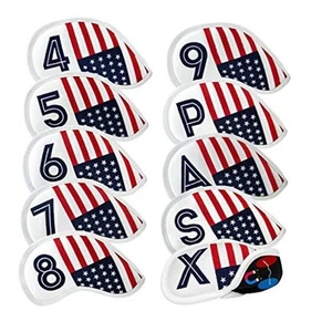 Golf Magnetic Iron Covers Iron Head Covers Set 10pcs/Set Iron Headcover Golf - Picture 1 of 7