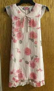 Girl Tribe Pink Floral Short Sleeve Dress (  Girl’s Size 10/12 ) - Picture 1 of 5
