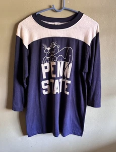 Camiseta de Béisbol León Caricatura Estado Penn Campeón Años 80 RARA. Suave/delgada.M/L - Imagen 1 de 10