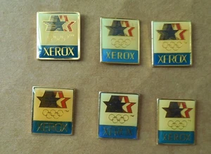 Vintage 1984 L.A. Summer Olympic Games XEROX Olympic Sponsor 6 Pin Lot - Bild 1 von 3