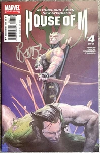 Arte de portada House of M #4 firmado por Bendis, X-Men, Esad Ribic - Marvel casi nuevo 2004 - Imagen 1 de 13