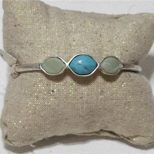 Lucky brand jeweled turquoise bangle bracelet new!!! - Picture 1 of 4