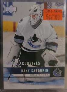 DANY SABOURIN 2006-07 Upper Deck UD Exclusives #435 CANUCKS /100  - Bild 1 von 1