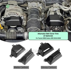 Carbon Fiber Alternator Belt Cover Trim Für Subaru BRZ Toyota GT86 2013–20 2017 - Picture 1 of 22