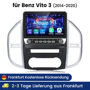 Für Mercedes Benz Vito W447 Carplay Android13 Autoradio GPS Nav WIFI BT SWC DAB+ - Bild 1 von 18