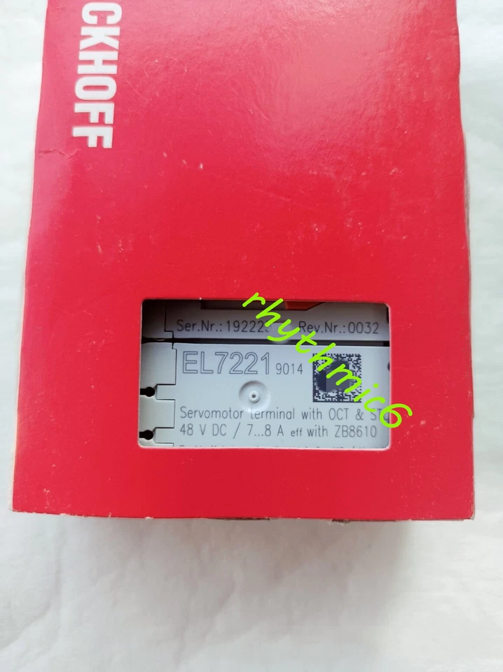 BECKHOFF совершенно новый EL7221-9014 терминал модуль быстрая доставка FedEx или DHL - Изображение 1 из 1