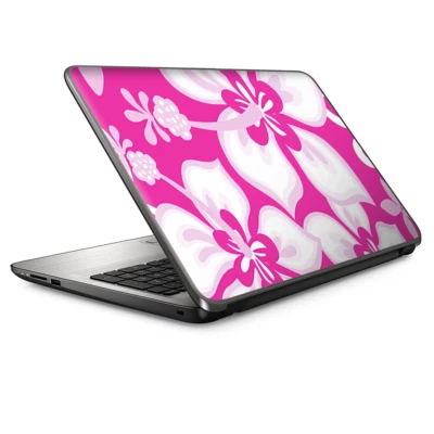 Envoltura de revestimiento universal para computadora portátil de 13 pulgadas - Hibisco flores tropicales rosa Foto 1 de 4