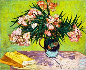 Oleanders by Vincent van Gogh 75cm x 61.6cm High Quality Canvas Print - Picture 1 of 1