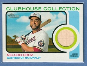 Reliquia de murciélago Nelson Cruz colección Nelson Cruz Clubhouse 2022 SP - Imagen 1 de 2