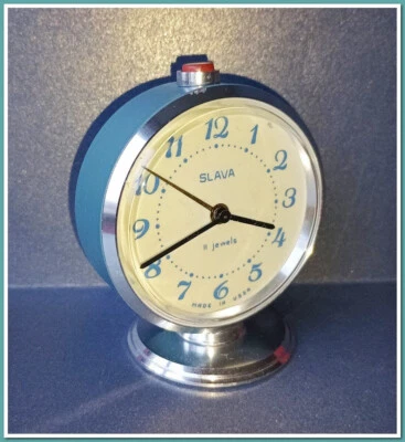 Soviet Vintage Slava  Alarm Clock USSR 1980's~Perfect Condition #223251 - Image 1 of 4
