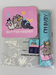 Alfombrilla de ratón y reposamuñecas acolchada Gamer Pusheen I'm Busy caja exclusiva para gatos - Imagen 1 de 1