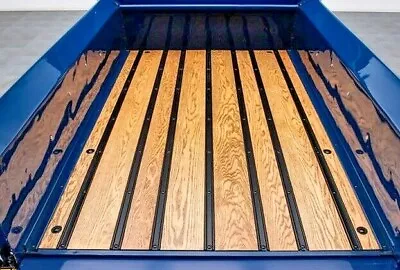 Bed Strips Chevy 1973 - 1987 Steel GMC Chevrolet C10 Short Stepside Truck Wood - Image 1 of 2