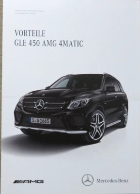 Mercedes GLE 450 AMG 4MATIC W 166 Folleto de 10/2015, 8 páginas Foto 1 de 2