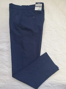 Pantalón de vestir IZOD para niño nuevo con etiquetas elástico frente plano, azul, talla 16 - Imagen 1 de 3