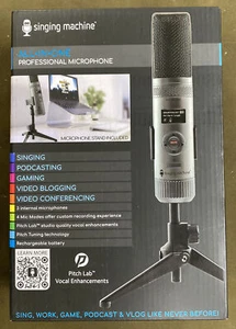 Singing Machine (SMM2097) - All-in-One Professional Microphone w/ Stand....NEW!! - Picture 1 of 2
