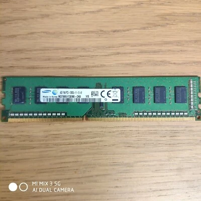 Samsung M378B5173DB0-CK0 4GB PC3-12800U-11-13-A1 1600MHz 1Rx8 240pin Desktop f12 - Image 1 of 2