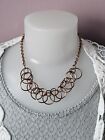 ●10● Diva Chunky Statement Bronze Colour Cluster Necklace