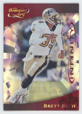 2000 Quantum Leaf Infinity Red 058/100 Brett Bech  New Orleans Saints #186 - Image 1 of 2