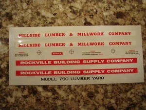 HO-Scale Atlas 750 Lumber Yard & Office Signs Only - Picture 1 of 1