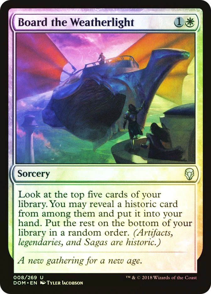MTG FOIL Board the Weatherlight  - Dominaria #008 - Image 1 of 1