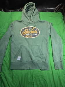 Superdry Hombre Sudadera con Capucha Verde Talla XL - Imagen 1 de 7