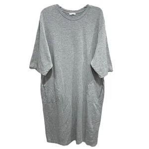 Johnny Was Calme Oversize Etuikleid Lounge Größe L grau Taschen bequem - Bild 1 von 4