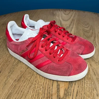 Adidas Mujer Gazelle Negrita Rojo Piel de Serpiente Gamuza Informal Tenis Talla 6 Foto 1 de 4
