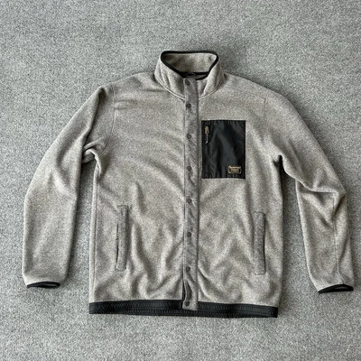 Burton Jacket Mens Extra Large Dry Goods Grey Fleece Snap Dryride Snowboard - Image 1 of 4
