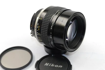 Nikon AiS 105mm f/1.8  Lens Full Frame Prime Film or Digital VGC With Caps - Image 1 of 4