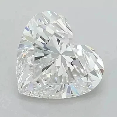 0.81 Ct HEART SHAPE E Color VVS2 Clarity IGI CERTIFIED LAB GROWN HPHT Diamond - Image 1 of 4
