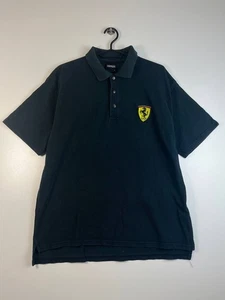 Ferrari Polo Shirt Black Official Licensed Product 2002 Mens Size S - Picture 1 of 6