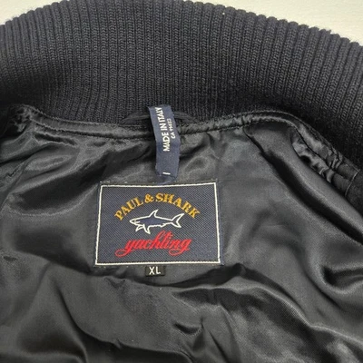 Chaqueta de bombardero Paul & Shark Yachting mezcla de lana azul marino XL hecha en Italia Foto 1 de 4