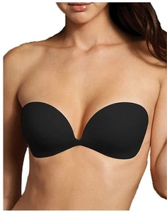 NIB! Maidenform Women's Size D Invisible Adhesive Bra Black - Picture 1 of 6