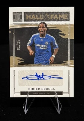 2022-23 Impeccable EPL HALL OF FAME Didier Drogba Auto 01/25 Chelsea RARE! - Image 1 of 2