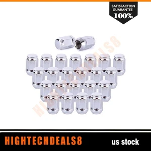 24 Pcs Chrome 1/2-20 Length 1.38" Tall Lug Nuts Fits Dodge Dakota Viper Durango - Picture 1 of 5