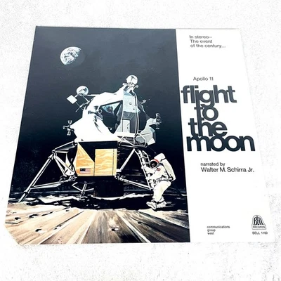 "Apollo 11: Flight To The Moon" 1969 LP, SEALED!, Documentary, Walter M Schirra - Image 1 of 2