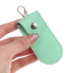 Pouch Bag Case Protective Leather With Keychain For Usb Flash Drive Memory St-BI - Afbeelding 1 van 14