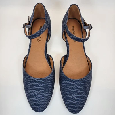 Sandalias de cuña Baretraps Laverick para mujer 6,5 azul marino correa al tobillo alpargata punta redonda Foto 1 de 4