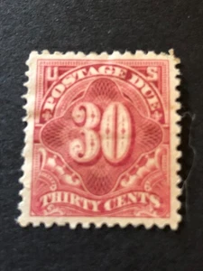 USA POSTAGE DUE SG D535a 30c red mint hinged * 1917 issue CV £100 - Picture 1 of 2