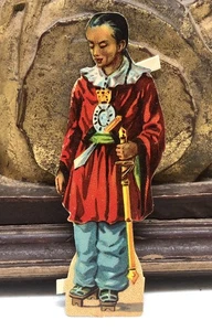 Victoran Die Cut Asian Person Scrap - L7 - Foto 1 di 4