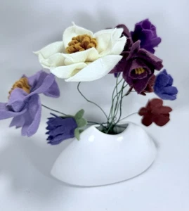Vintage Christopher Stuart Vase Y1510 Tempest Bone China weiß Bogen Keil saubere Optik - Bild 1 von 6