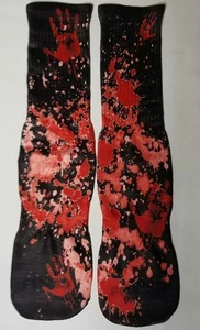Chaussettes personnalisées Redrum noir sang sec V VI VIII ruelley élevé gamma massacre - Photo 1/6