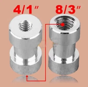 1ps 1/4" 3/8" Tripod screw to Light Umbrella Holder Adapter For Camera Camcorder - Picture 1 of 4