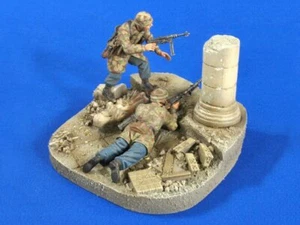 Viñeta paracaidista Verlinden 1/35 at Monte Cassino con base (2 figuras) 2752 - Imagen 1 de 1