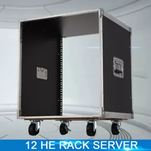 12U Rack Szafa serwerowa Szafka sieciowa Szafa serwerowa Stojak na stół Rack Czarny - Zdjęcie 1 z 14