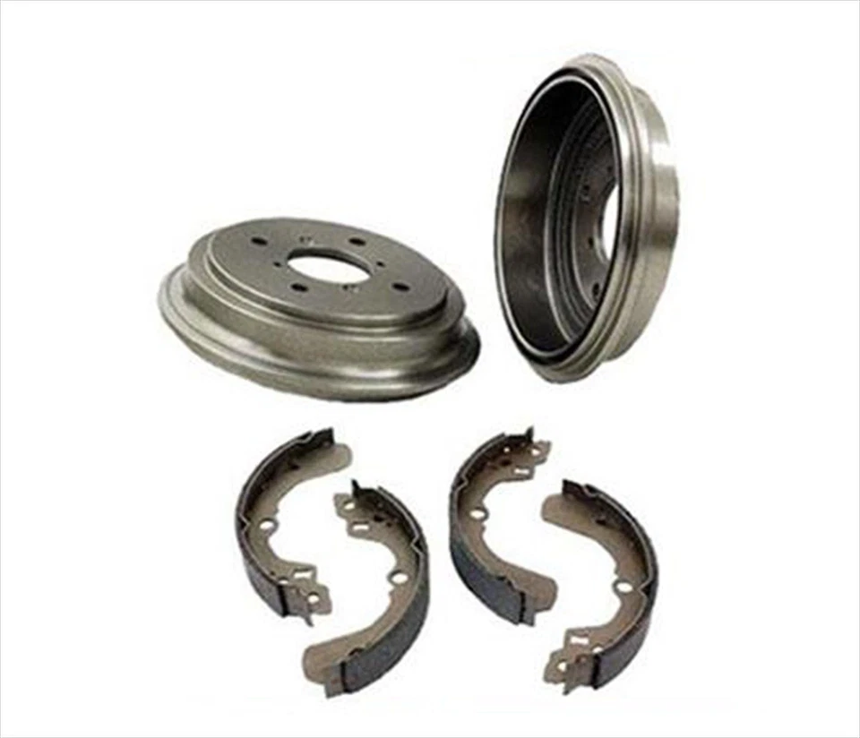 (2) Tambores de tambor de freno y zapatas de freno traseras para Nissan 1993-1998 Altima 2,4 L Foto 1 de 1