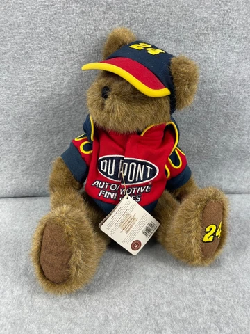 Vintage Nascar Jeff Gordon #24 Bear Plush Stuffed Animal Boyds Bear 13"  W/Tags Cover