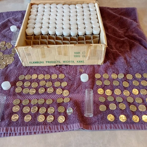 73 Choice BU Rolls of 1973-D Jefferson Nickels Cover
