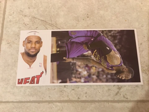 LeBron James Postcard Chinese Japanese 7.5” X 3.5” NBA Time Flies I Always Miss Cover
