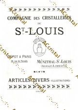 SAINT LOUIS 1908 Articles divers Catalogue livre cristallerie Format PDF 53 page